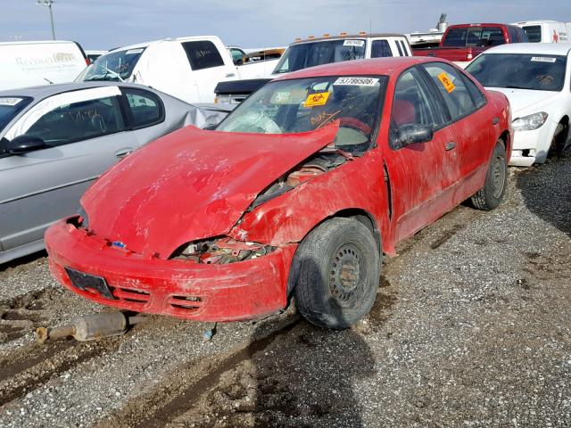 1G1JC524127319631 - 2002 CHEVROLET CAVALIER B RED photo 2