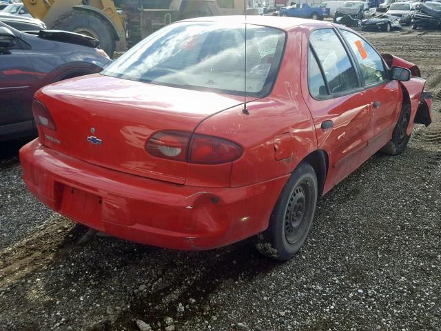 1G1JC524127319631 - 2002 CHEVROLET CAVALIER B RED photo 4