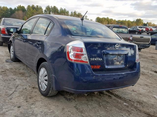 3N1AB61E28L676320 - 2008 NISSAN SENTRA 2.0 BLUE photo 3