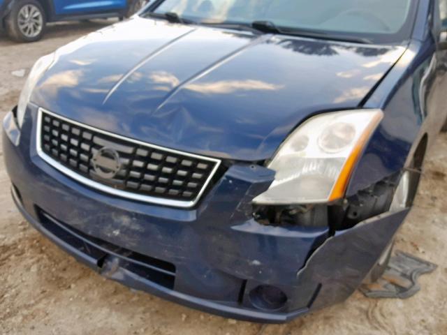 3N1AB61E28L676320 - 2008 NISSAN SENTRA 2.0 BLUE photo 9