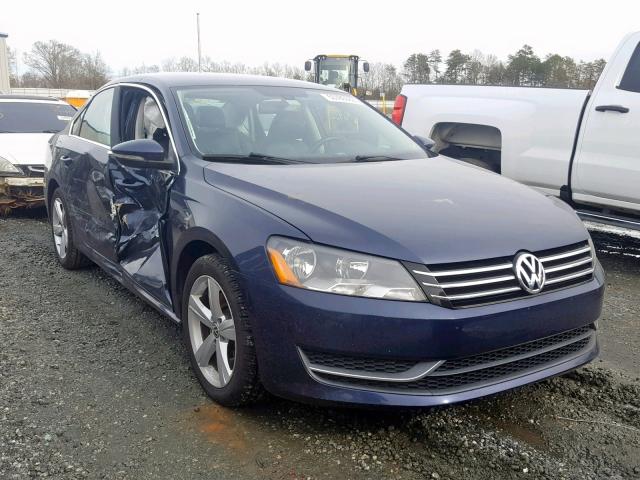 1VWBP7A32CC065096 - 2012 VOLKSWAGEN PASSAT SE BLUE photo 1