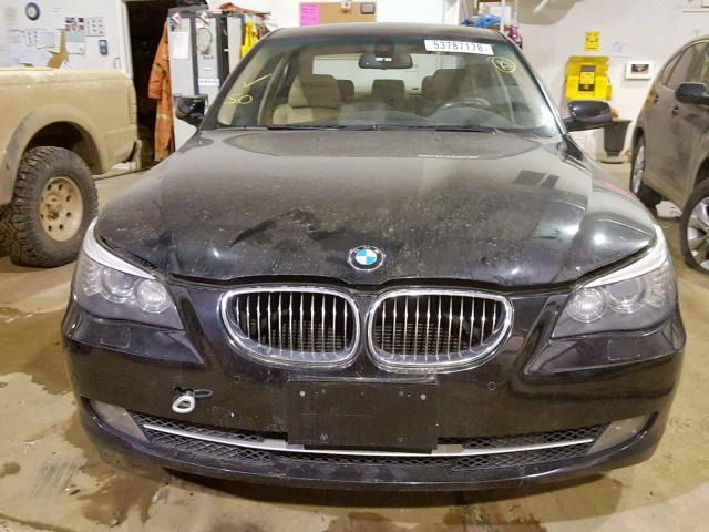 WBANV93518CW55973 - 2008 BMW 535 XI BLACK photo 9