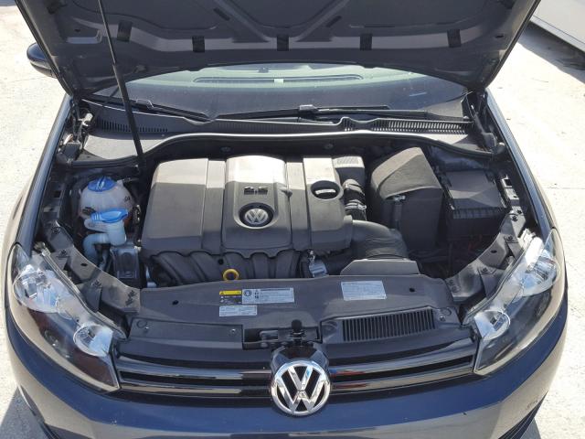 WVWDB7AJ7EW008676 - 2014 VOLKSWAGEN GOLF BLUE photo 7