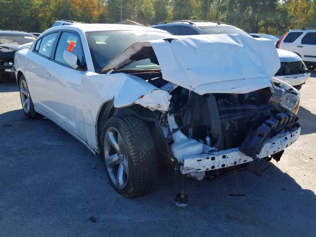 2C3CDXHG1EH323573 - 2014 DODGE CHARGER SX WHITE photo 1