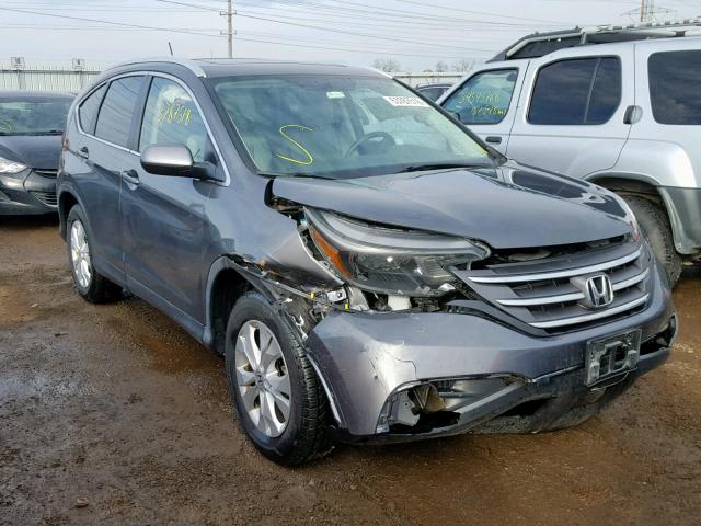 5J6RM4H74CL031639 - 2012 HONDA CR-V EXL GRAY photo 1