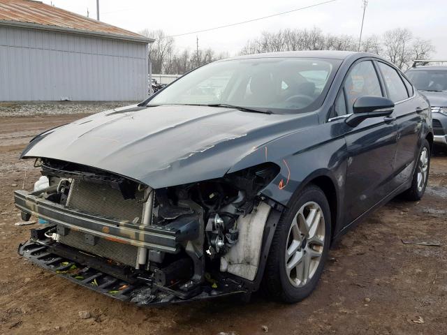 3FA6P0H77FR280764 - 2015 FORD FUSION SE GRAY photo 2