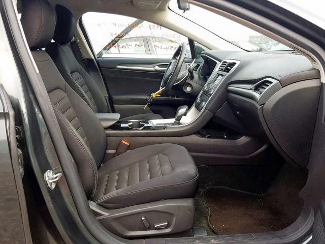 3FA6P0H77FR280764 - 2015 FORD FUSION SE GRAY photo 5