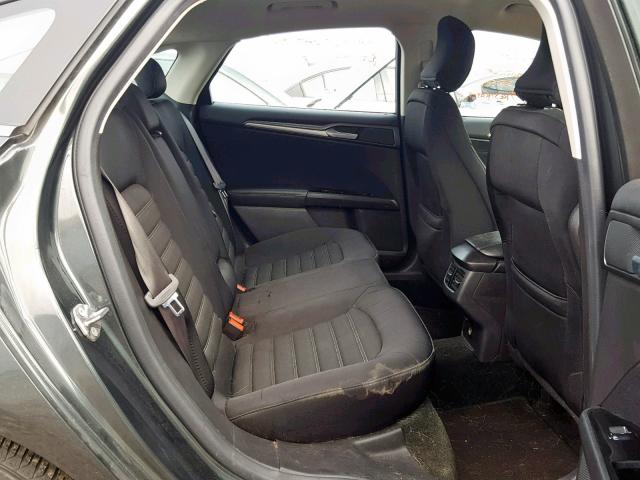 3FA6P0H77FR280764 - 2015 FORD FUSION SE GRAY photo 6