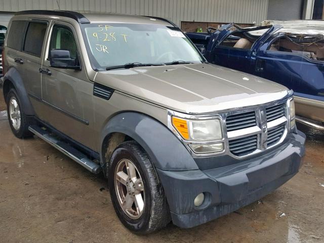 1D8GT28K67W502818 - 2007 DODGE NITRO SXT BROWN photo 1