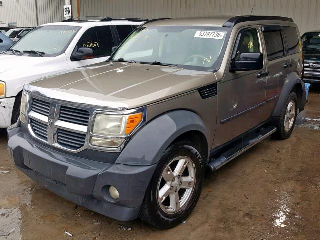 1D8GT28K67W502818 - 2007 DODGE NITRO SXT BROWN photo 2