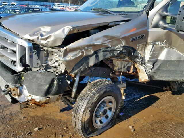 1FTSF31L34EB04671 - 2004 FORD F350 SRW S TAN photo 10