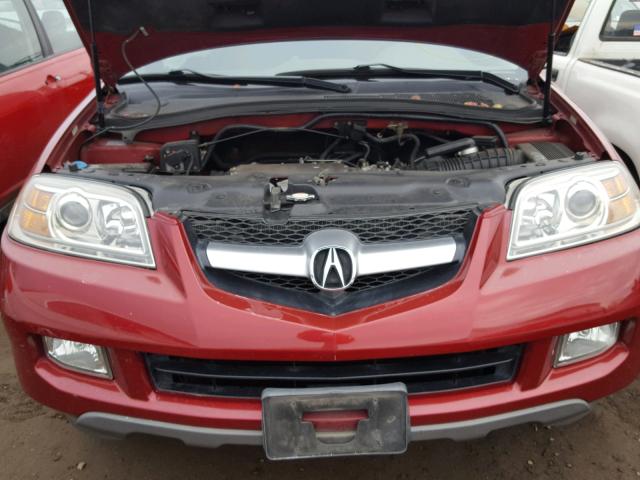 2HNYD18854H535506 - 2004 ACURA MDX TOURIN RED photo 7