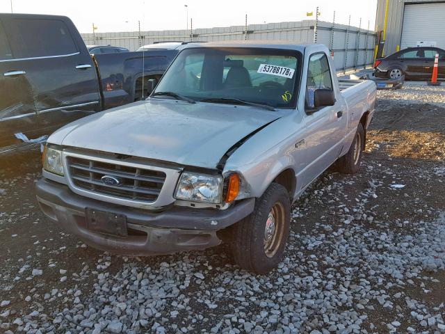 1FTYR10D53PB55768 - 2003 FORD RANGER SILVER photo 2