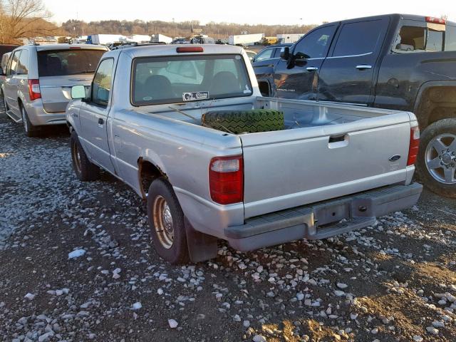 1FTYR10D53PB55768 - 2003 FORD RANGER SILVER photo 3