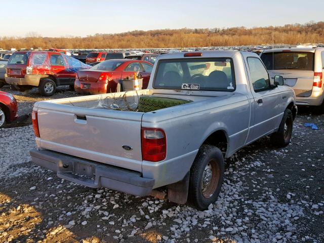 1FTYR10D53PB55768 - 2003 FORD RANGER SILVER photo 4