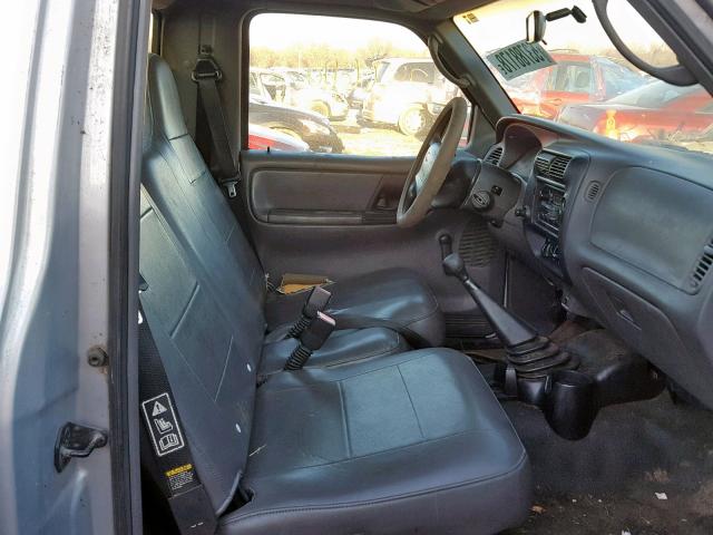 1FTYR10D53PB55768 - 2003 FORD RANGER SILVER photo 5