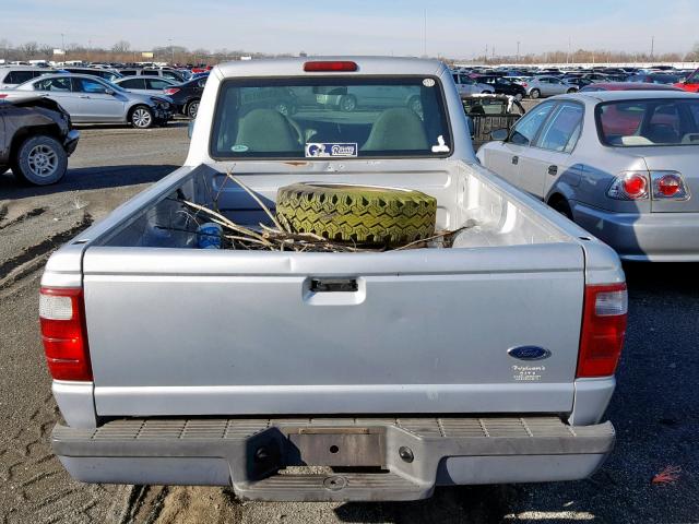 1FTYR10D53PB55768 - 2003 FORD RANGER SILVER photo 6