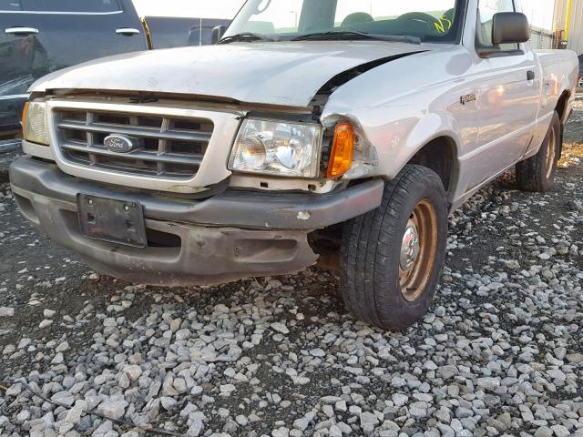 1FTYR10D53PB55768 - 2003 FORD RANGER SILVER photo 9