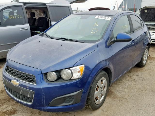 1G1JA5SH4D4159371 - 2013 CHEVROLET SONIC LS 蓝色 照片 2