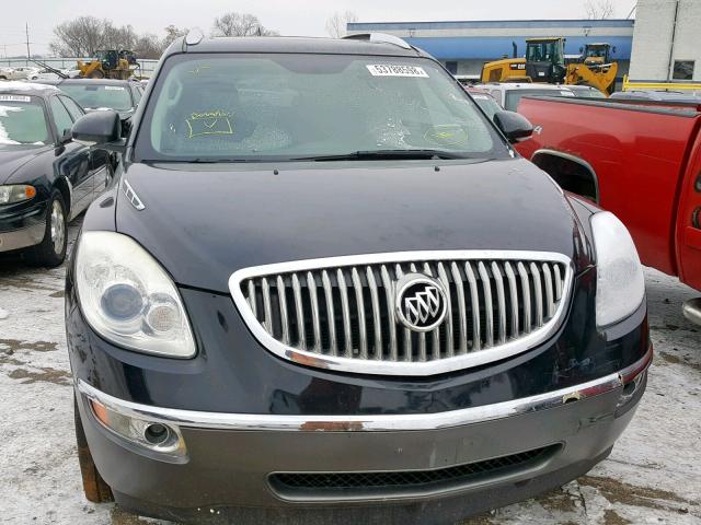 5GAKVCED4BJ154300 - 2011 BUICK ENCLAVE CX BLACK photo 9