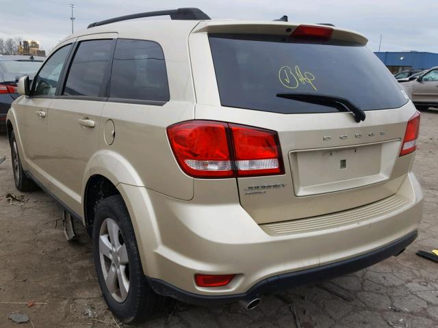 3D4PH1FG0BT528938 - 2011 DODGE JOURNEY MA GOLD photo 3