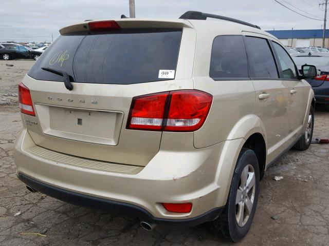 3D4PH1FG0BT528938 - 2011 DODGE JOURNEY MA GOLD photo 4