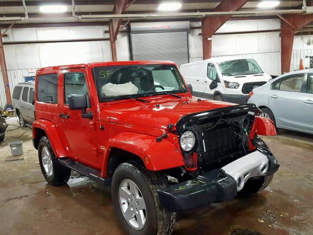 1C4AJWBG5DL691920 - 2013 JEEP WRANGLER S RED photo 1