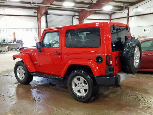 1C4AJWBG5DL691920 - 2013 JEEP WRANGLER S RED photo 3