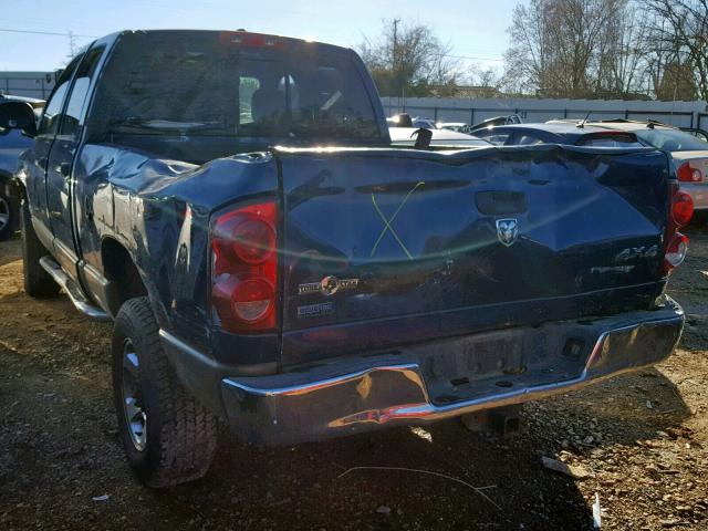 3D7KS28A98G106410 - 2008 DODGE RAM 2500 S BLUE photo 3