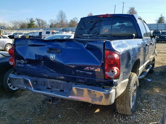 3D7KS28A98G106410 - 2008 DODGE RAM 2500 S BLUE photo 4