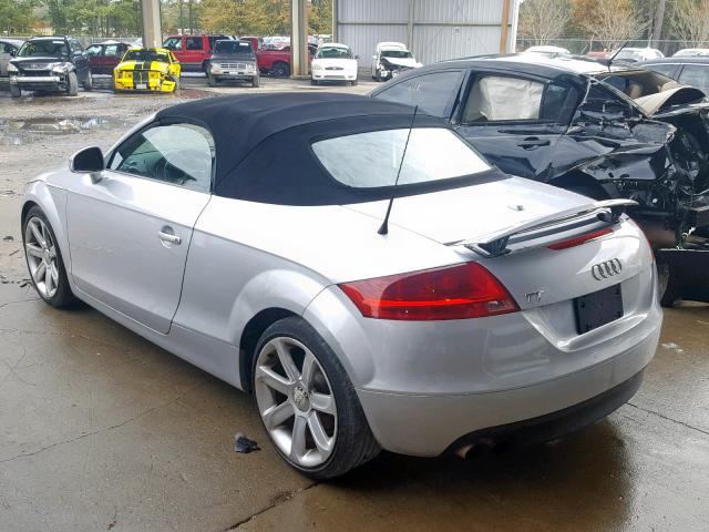 TRUMF38J981033881 - 2008 AUDI TT 2.0T GRAY photo 3