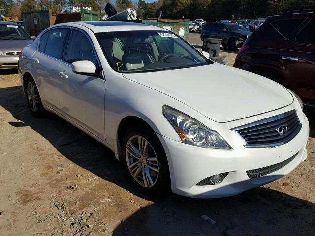 JN1DV6AR0BM650867 - 2011 INFINITI G25 WHITE photo 1