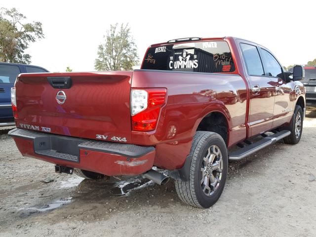 1N6BA1F41HN539714 - 2017 NISSAN TITAN XD S BURGUNDY photo 4