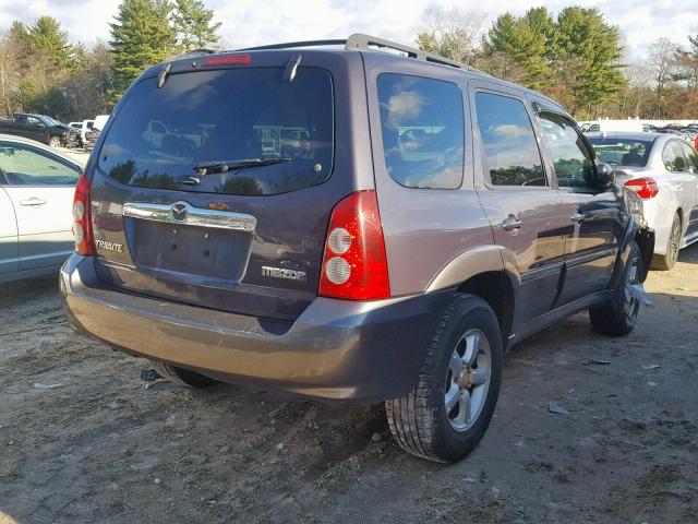 4F2YZ94176KM08153 - 2006 MAZDA TRIBUTE S BLUE photo 4