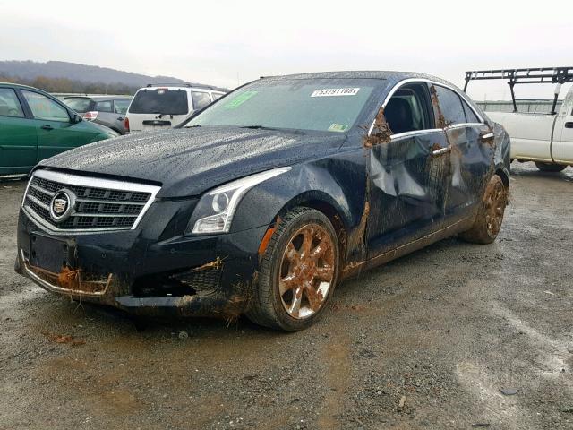 1G6AB5RA2D0127784 - 2013 CADILLAC ATS LUXURY BLACK photo 2