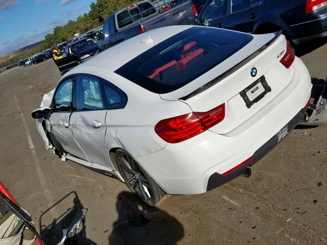 WBA4B1C50FD954772 - 2015 BMW 435 I WHITE photo 3