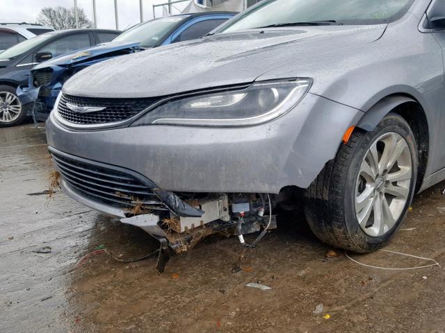 1C3CCCFB8GN183728 - 2016 CHRYSLER 200 LX GRAY photo 9