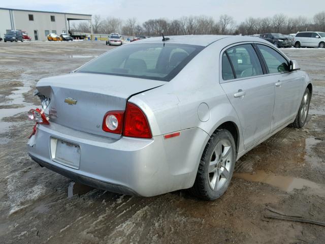 1G1ZH57B794229309 - 2009 CHEVROLET MALIBU 1LT SILVER photo 4