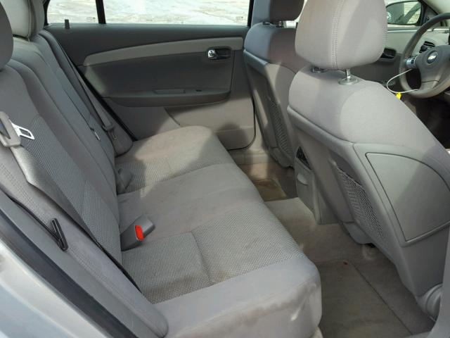 1G1ZH57B794229309 - 2009 CHEVROLET MALIBU 1LT SILVER photo 6