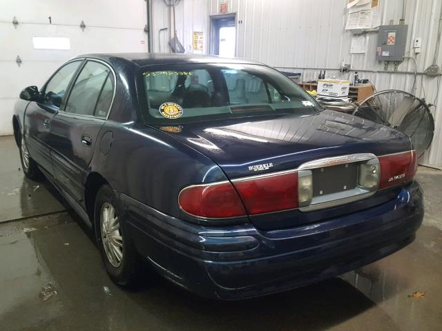 1G4HP52K434188380 - 2003 BUICK LESABRE CU BLUE photo 3