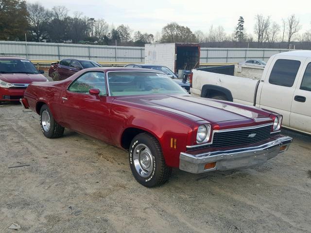 1D80K3B493558 - 1973 CHEVROLET EL CAMINO RED photo 1