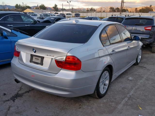 WBAVB17546NK35503 - 2006 BMW 325 I AUTO SILVER photo 4