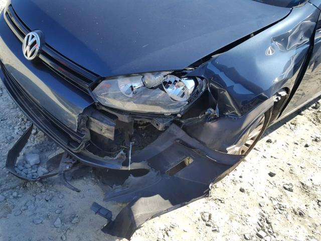 WVWBA7AJ5AW379436 - 2010 VOLKSWAGEN GOLF 蓝色 照片 9