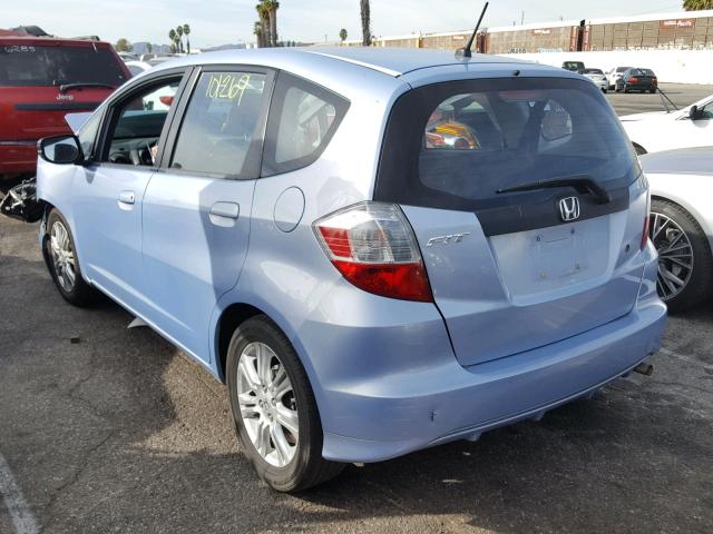 JHMGE8H21AC012290 - 2010 HONDA FIT BLUE photo 3