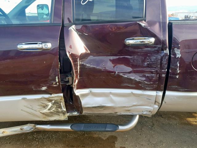 3D7KU28C14G211612 - 2004 DODGE RAM 2500 S ბურგუნდია ფოტო 9