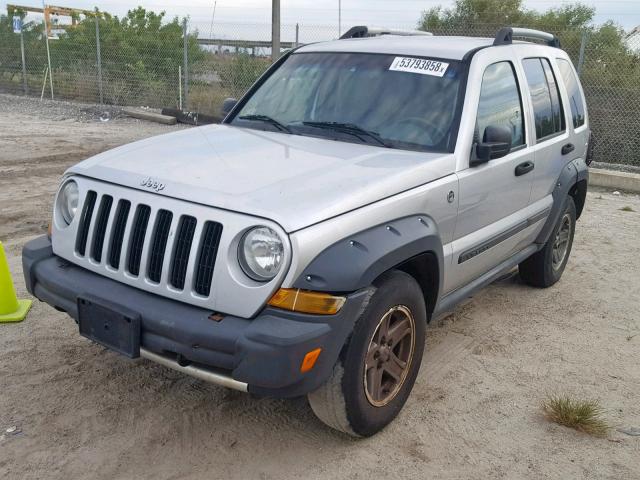 1J4GL38KX5W501599 - 2005 JEEP LIBERTY RE GRAY photo 2