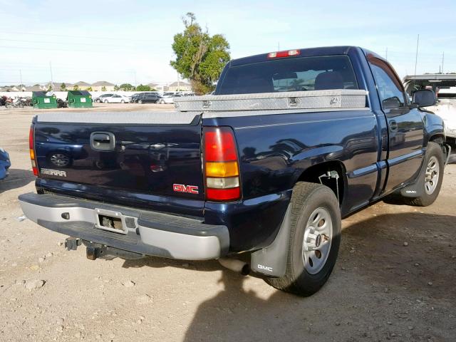 1GTEC14X25Z266889 - 2005 GMC NEW SIERRA BLUE photo 4