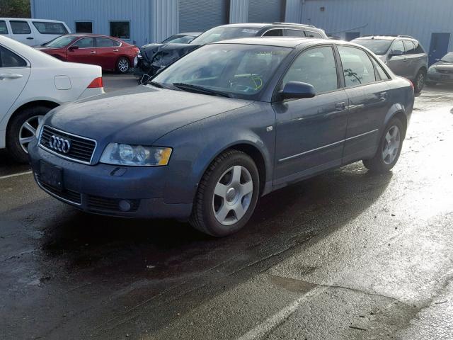 WAULC68E82A296998 - 2002 AUDI A4 1.8T QU GRAY photo 2