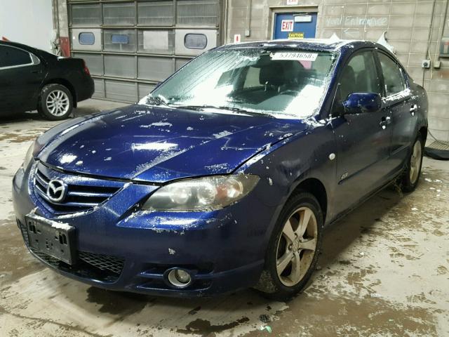 JM1BK323741199916 - 2004 MAZDA 3 S BLUE photo 2