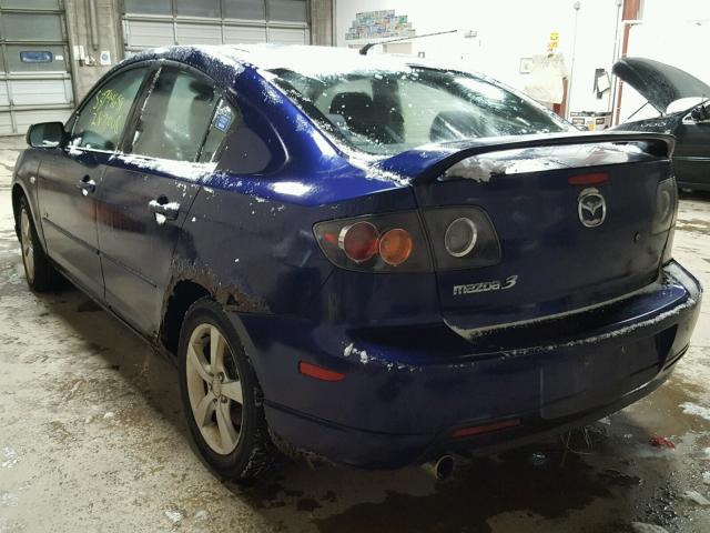 JM1BK323741199916 - 2004 MAZDA 3 S BLUE photo 3